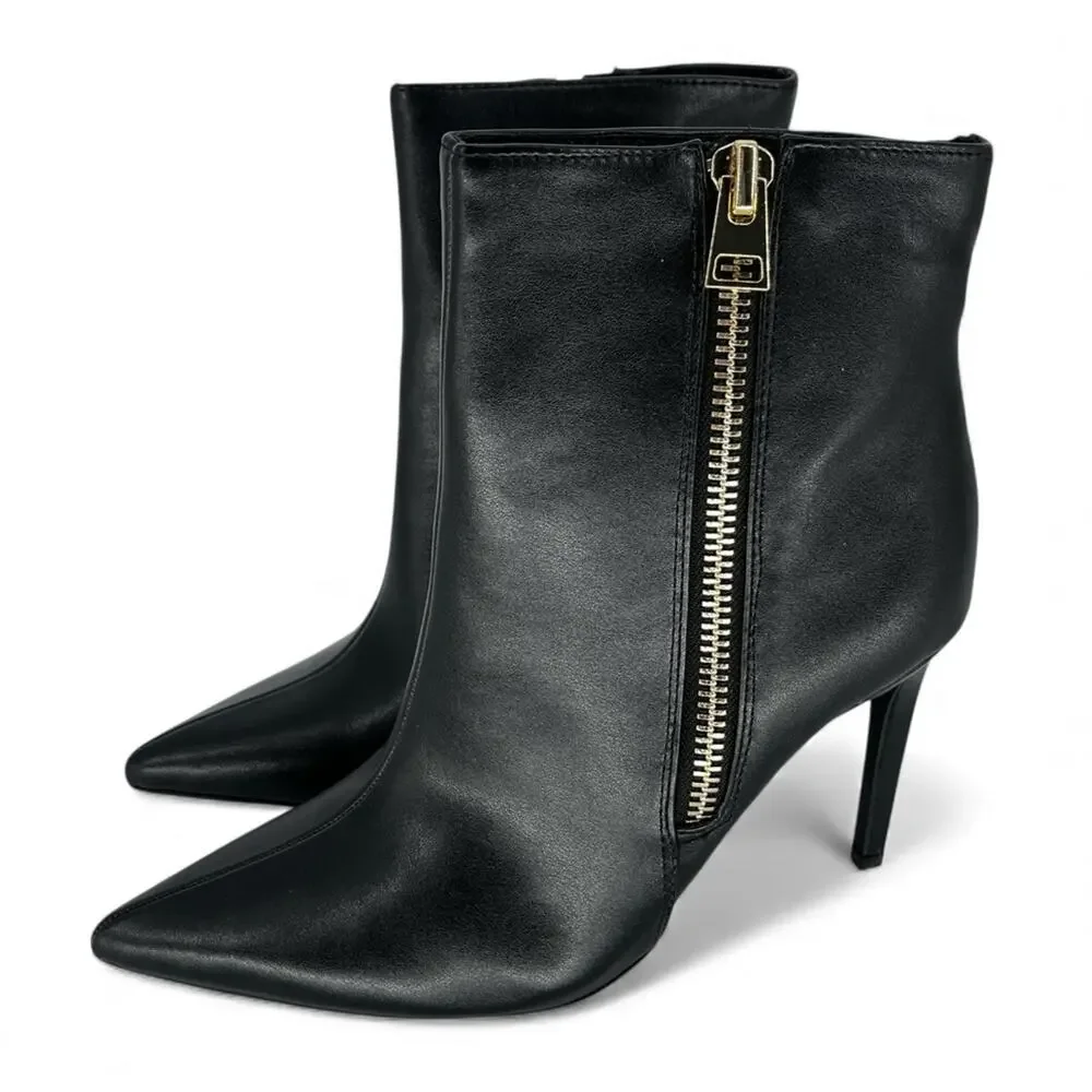 INC International Concepts Sarishaa Zip booties black - 9.5